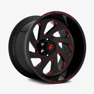 D638 VORTEX 1PC Gloss Black with Candy Red Accents